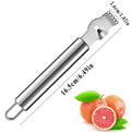 Stainless Steel Lemon Zester Grater With Channel Knife And Hanging Loop Kitchen Gadgets Orange Citrus Fruit Grater Peeling Knife