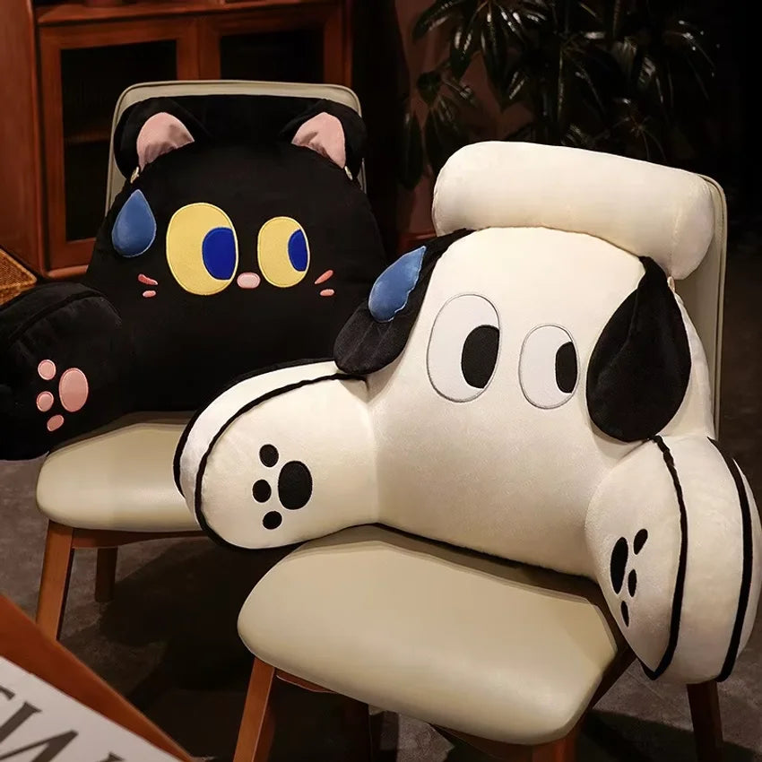 Bedhead Backrest Pillow Sofa Cushion Dormitory Reading Pillow Pregnant Woman Waist Protection Cartoon Pattern Chair Cushion