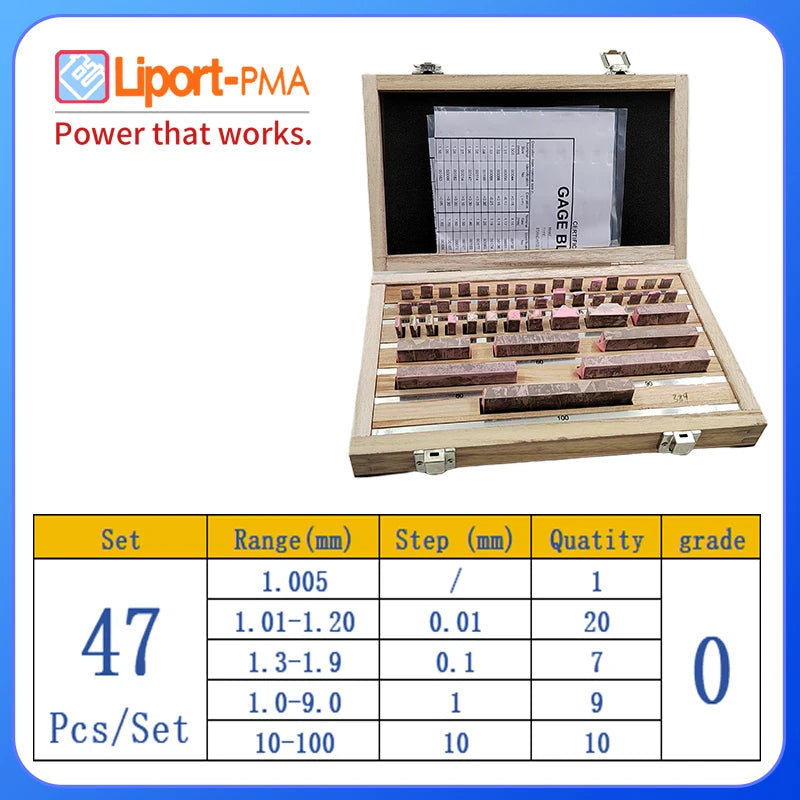 38/47/83/87pcs Block Gauge Set,0/1 Grade,High Speed Steel Gage Block,Custom Block Tools for Inspection & Measurement