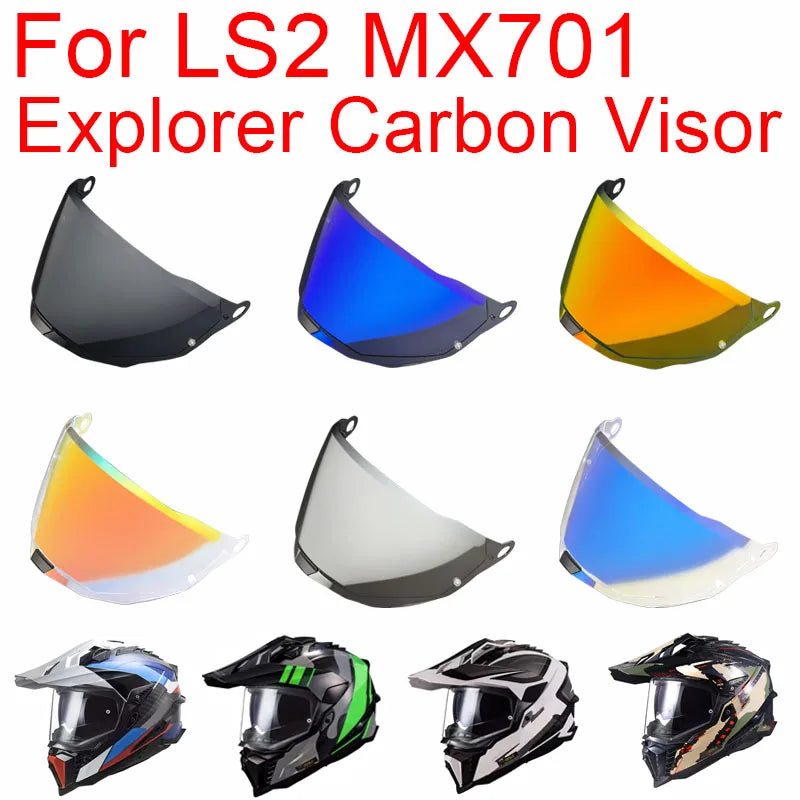 MX701 Visor for MX701 EXPLORER Motorcycle Helmet Shield Motocross Rally Off-road Moto Casco Lens Uv Cut Sunshield