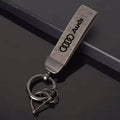 Leather Car Keychain Key Chain Keying Pendant Holder Accessories For Audi Sline A4 A3 A6 TT S4 S5 S6 A1 A2 A5 A7 A8 Q1 Q2 Q3 Q4