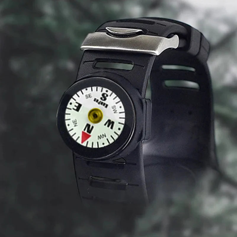 KANPAS Watch Band Compass Wrist Strap Compass Waterproof Mini Luminous  Magnetic for Outdoor,Camping,Hicking,Survival