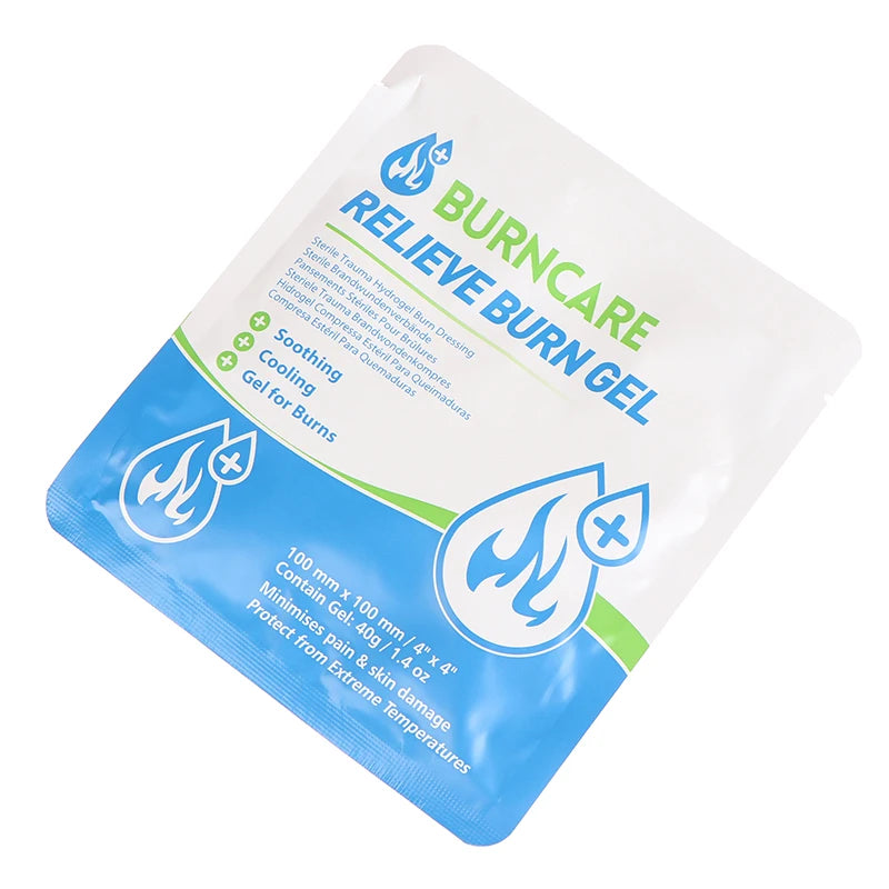 Hydrogel Burn Dressing Patch Sterile Wound Care Bandage Emergency First Aid Skin Protection