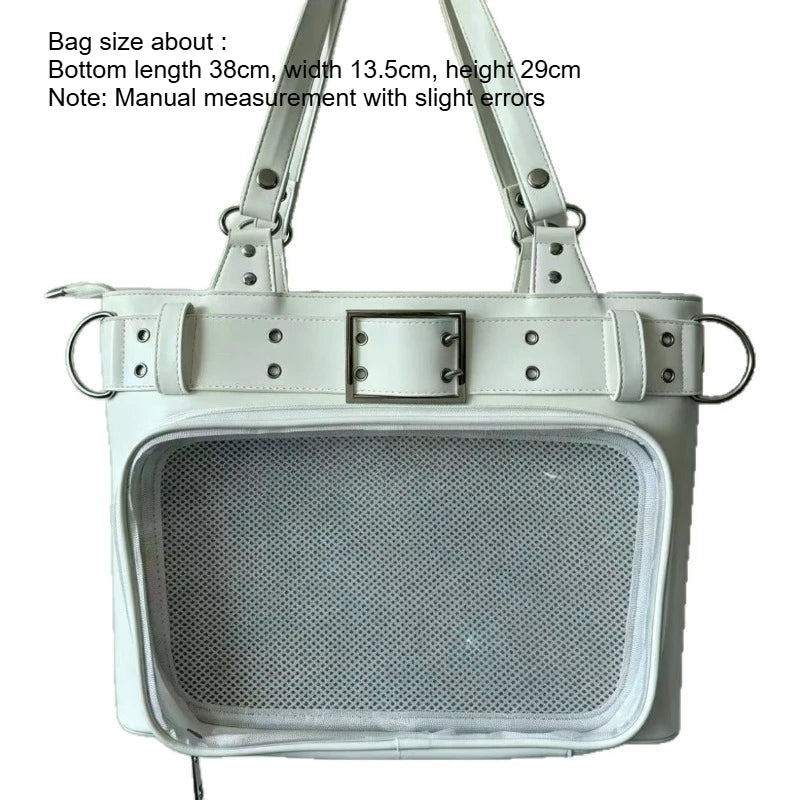 1pc Hidden Pocket Handbag Fashionable Girl Pain Bag Multi-purpose Household Storage Handbag