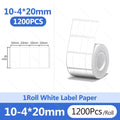 Niimbot B1 White Sticker Waterproof Paper Adhesive Nail Label Anti-Oil For B21 B31 Mini Portable Thermal Printer Tape More Size
