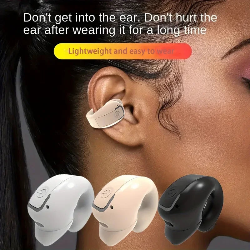 STTKGZD Earphone Clip Wireless Bluetooth Headphone Air Conduction Headset High Quality TWS Auriculares Sport Noise Canceling