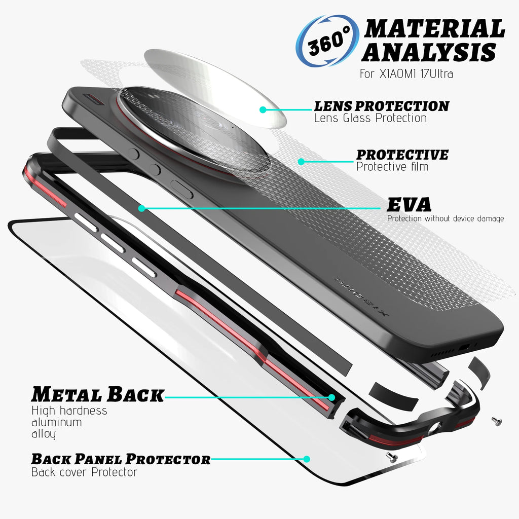 Luxury Original Metal Bumper Case For Xiaomi 17 Ultra Alloy Frame Xiaomi 15 Ultra 15 Pro Light Weight Aluminum Shockproof Cover