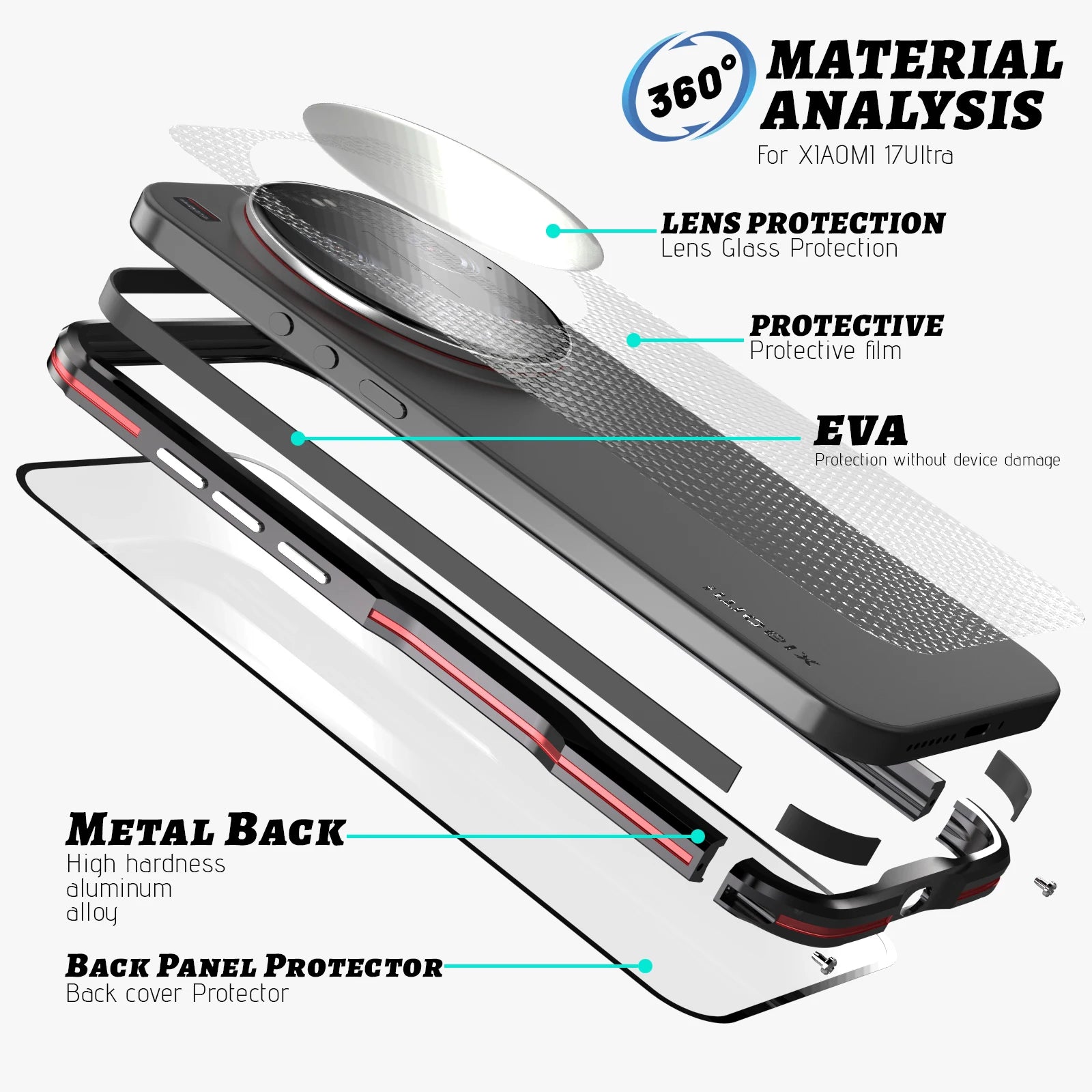 Luxury Original Metal Bumper Case For Xiaomi 17 Ultra Alloy Frame Xiaomi 15 Ultra 15 Pro Light Weight Aluminum Shockproof Cover