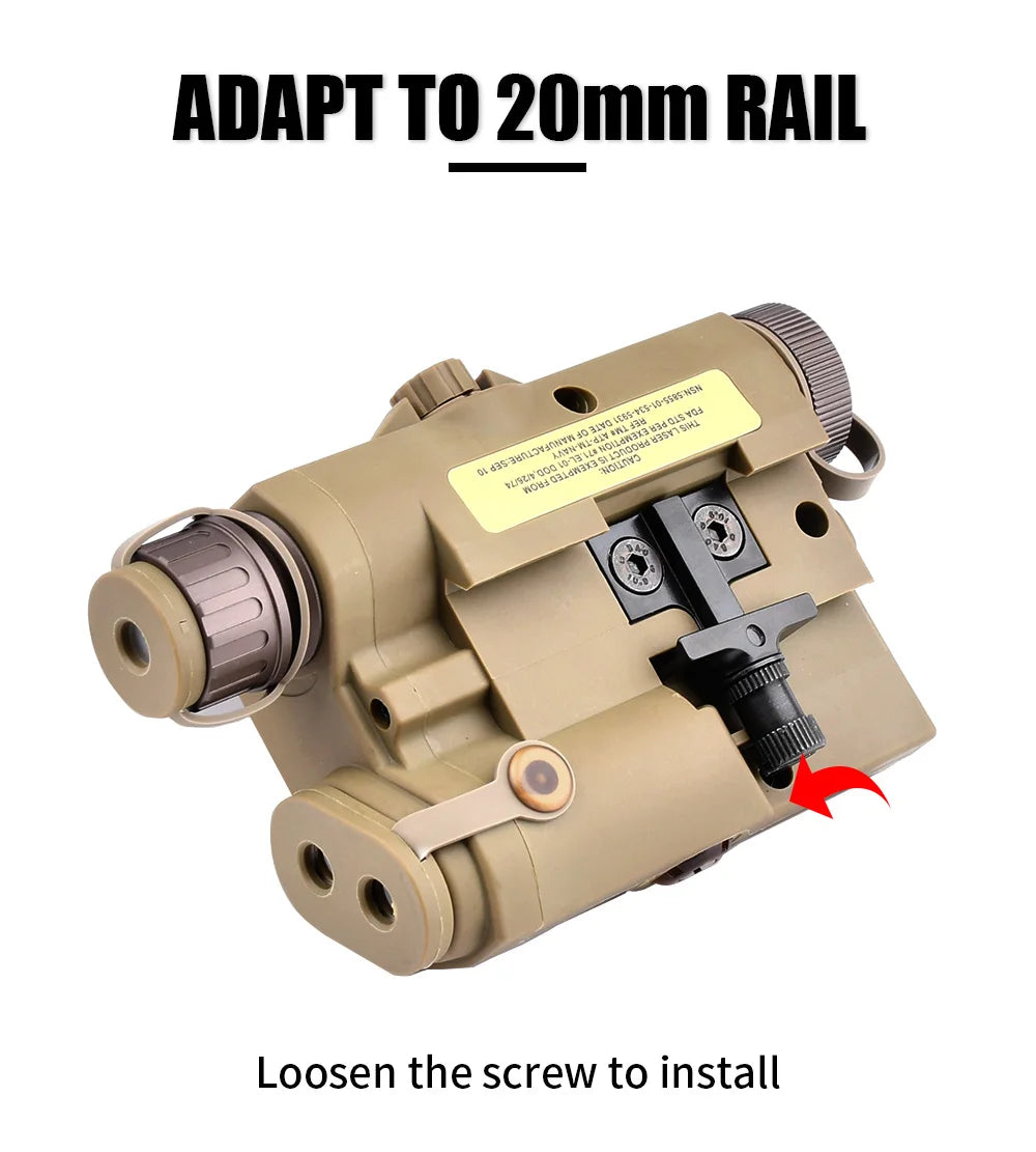 Tactical ATPIAL (LA-5C/PEQ UHP) Ultra High Power AN/PEQ-15 Scout LED Fit 20MM Rail Hunting Outdoor strong light flashlight