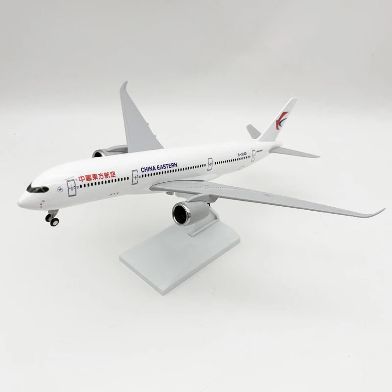 30cm Plane Model China Eastern A350 Airways Scale Aircraft 1/250 Resin Model Planes Toys For Children Boys Souvenir Plane Gifts