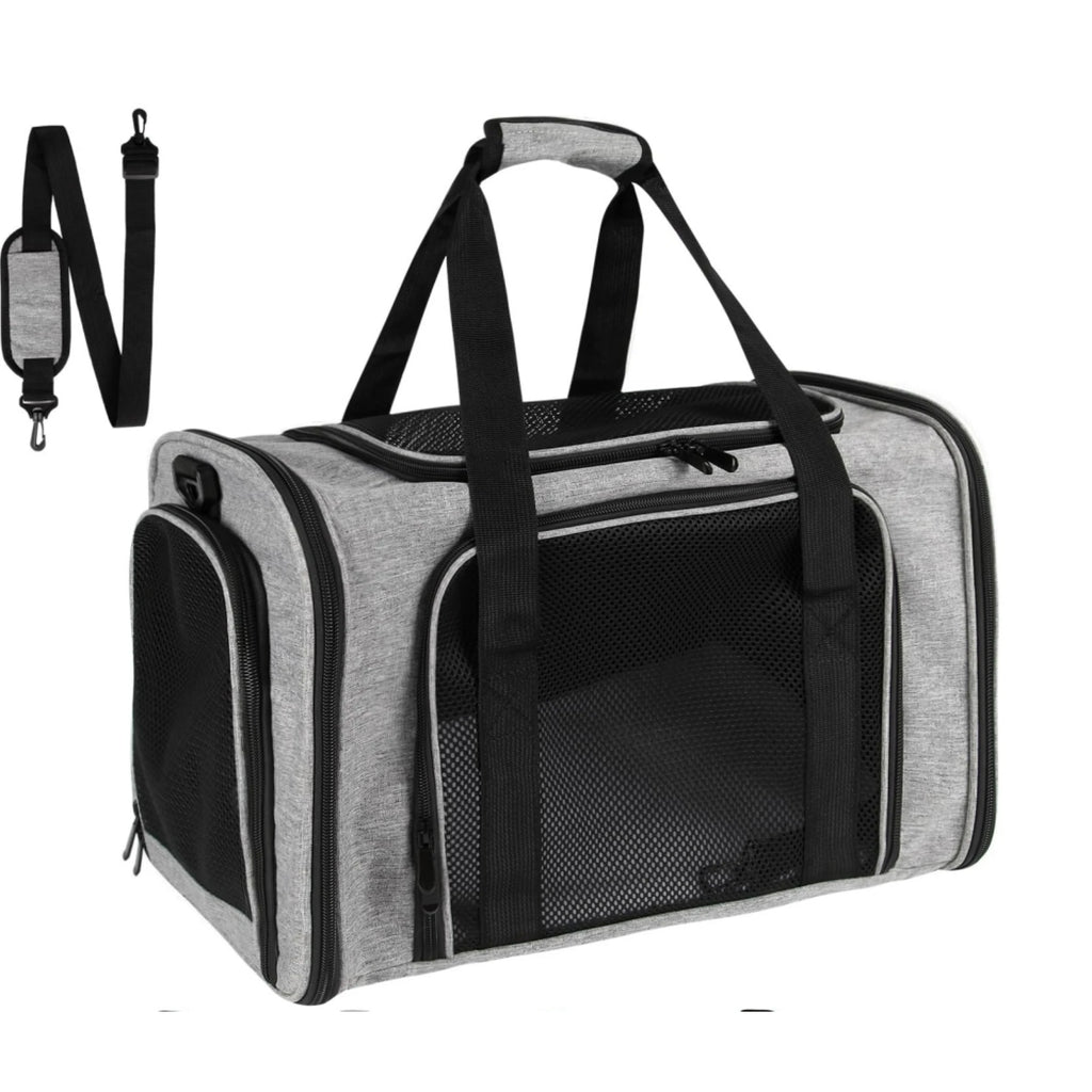 Cat, Dog Carrier for Small Medium Cats Puppies up to 15 Lbs, TSA Airline Approved Carrier Soft Sided, Collapsible Travel Puppy C