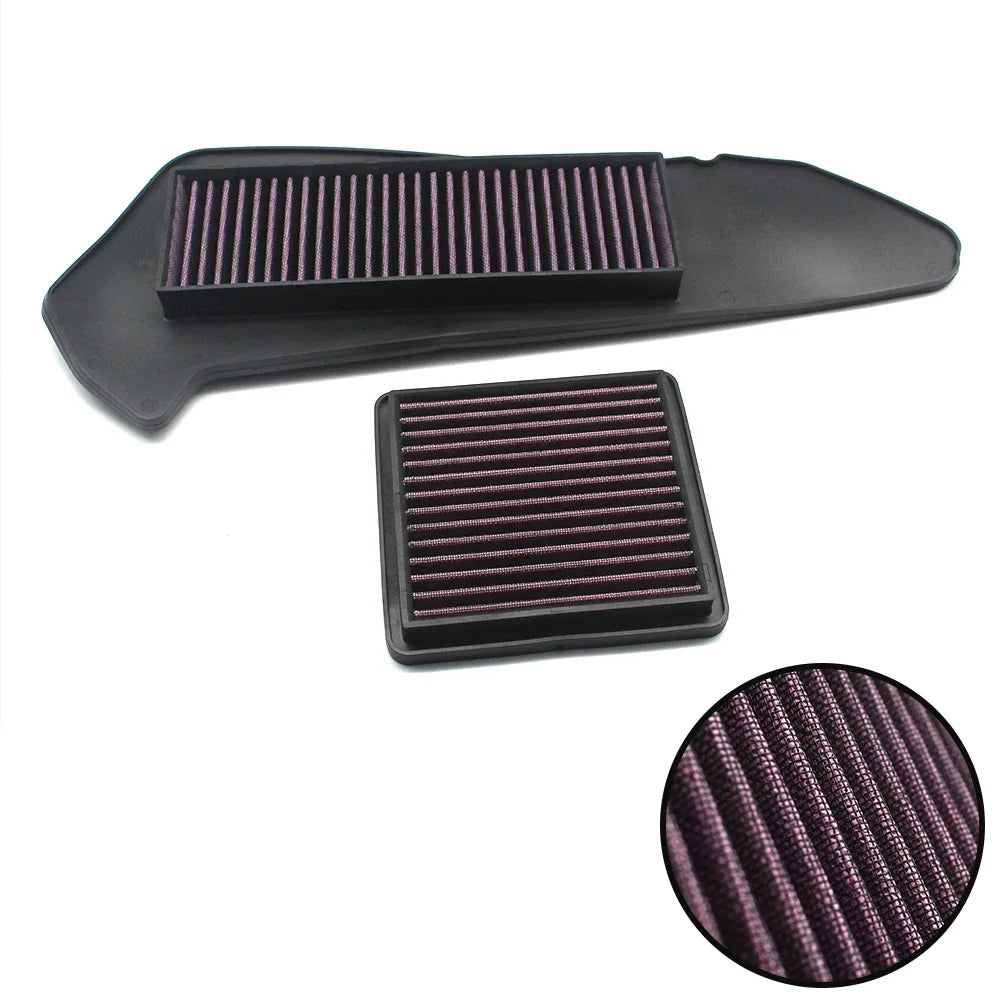 Pokhaomin Motorcycle Air Intake Cleaner Engine Protect Air Cleaner Filter For Yamaha XMAX 250 300 X MAX 300