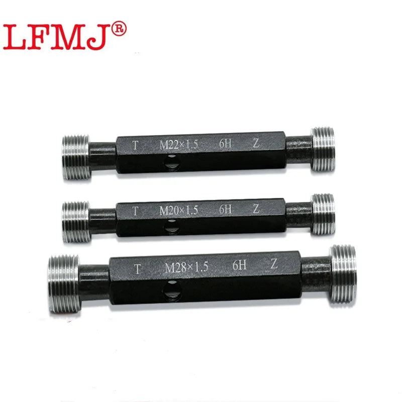 1pcs 6H M27-40 Steel Metric Screw Standard  Fine Thread Plug Gauge High Quality wholesale  X0.5 0.75 1.5 2  3 4 Measuring Tool