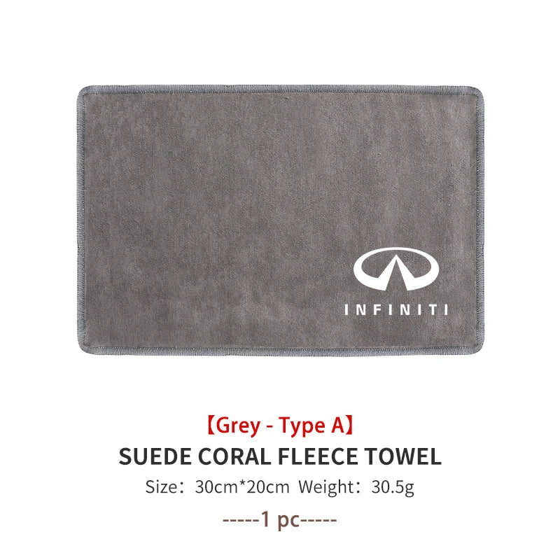 For Infiniti Car Wash Towel Microfiber Cleaning Absorbent Drying Cloth FX45 FX50 G25 G35 G37 JX35 Q50L M25 EX35 EX25 EX37
