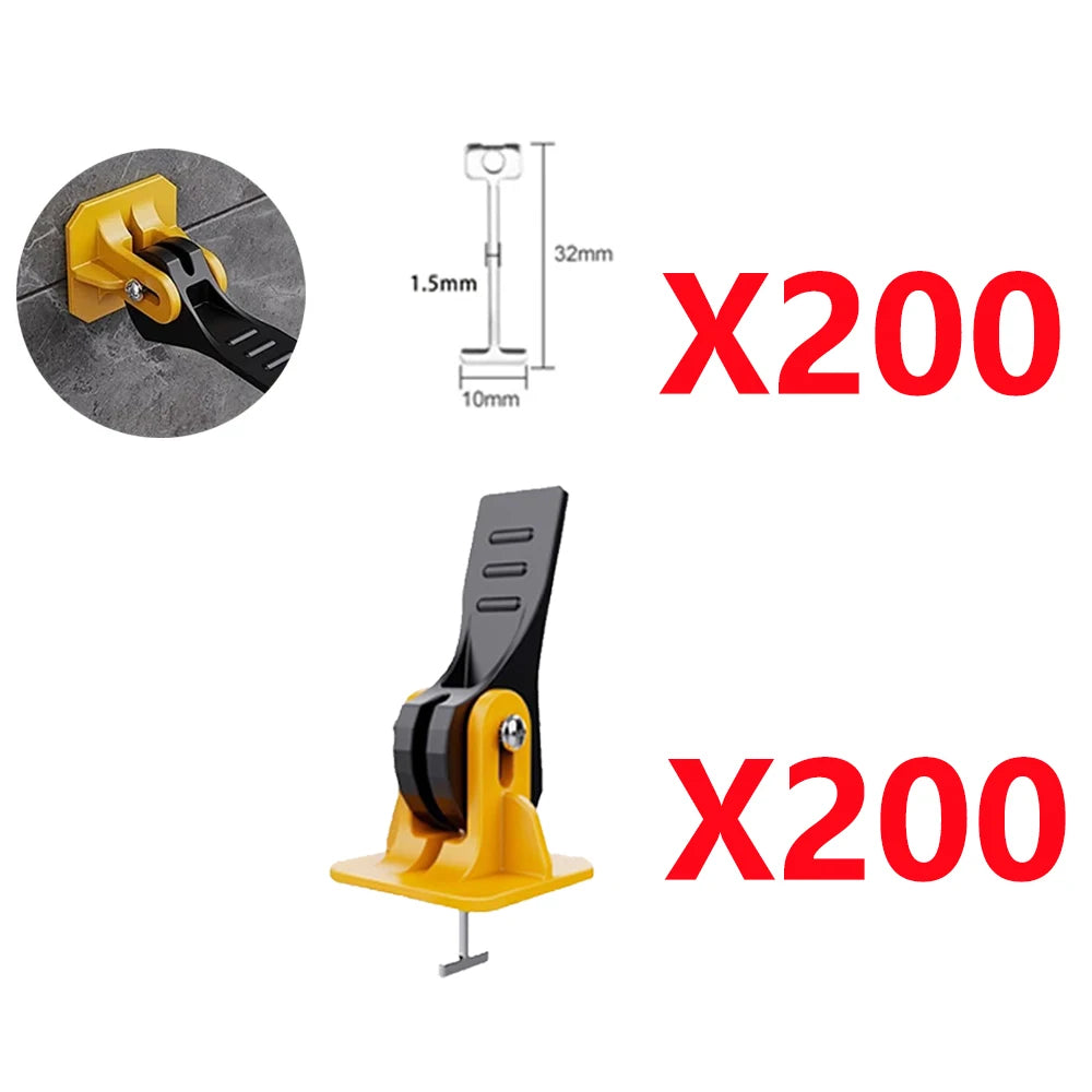 5-450pcs Floor Tile Leveling System Clips Construction Tools Tile Leveler Adjuster Locator Spacers Set for Porcelain Tile Wall