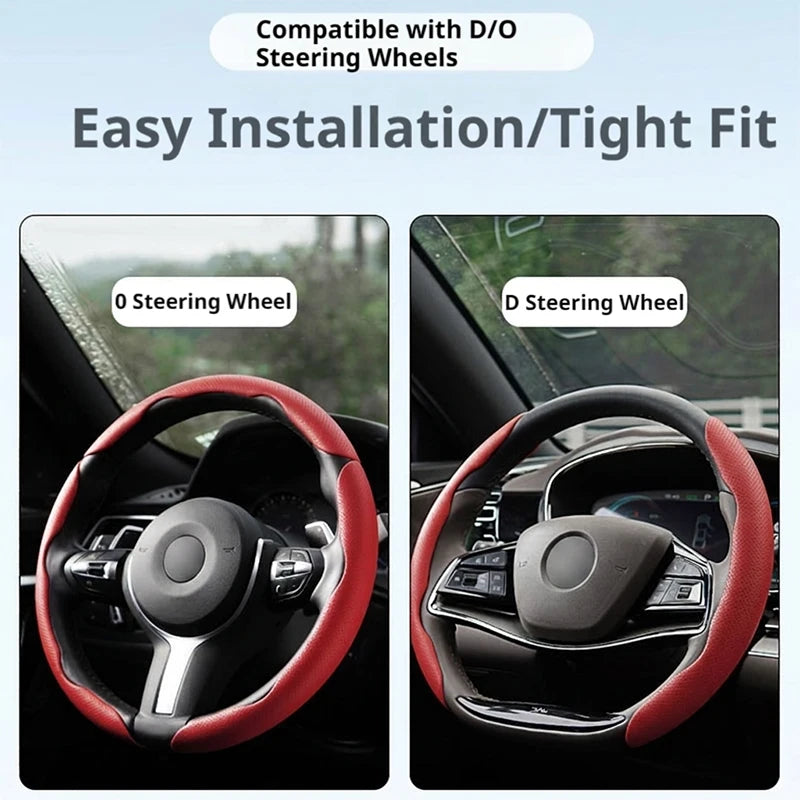 SEAMETAL Car Steering Wheel Cover Segmented Steers Covers Protector 3pcs Auto Steering Wheels Covers Anti-slip Accessories