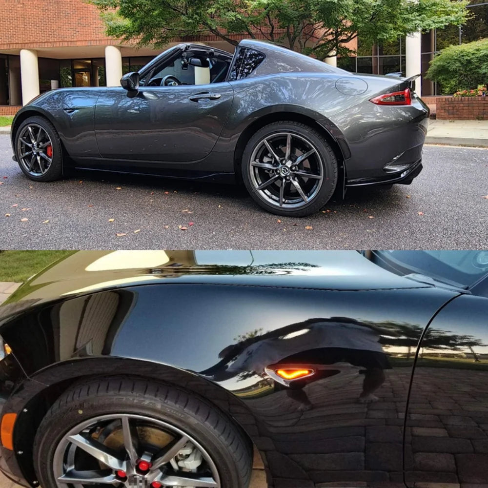 Car LED Front Fender Side Marker Turn Signal Lights For Mazda MX-5 RX-8 5 Premacy CW 6 Atenza GH For Nissan Lafesta Highway Star
