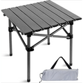 Folding Camping Table, Collapsible w/ Carry Bag, Sturdy Legs & Large Flat Surface for Picnic BBQ Beach Hiking, Compact Durable