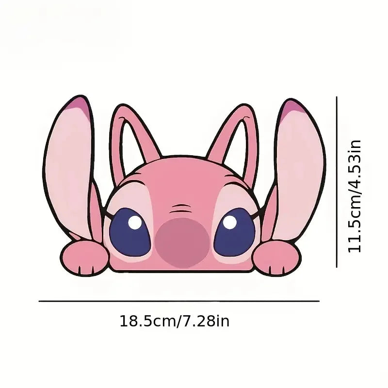 18cm Car Stickers New Cartoon Interstellar Baby Stitch Cover Car Scratches Electric Motorcycle Car Stickers