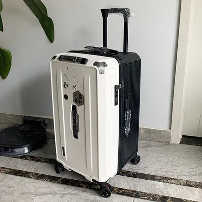 KLQDZMS High-quality Suitcase Large-capacity PC Trolley Case Women Boarding Box Family Travel Essentials Rolling Luggage Bag