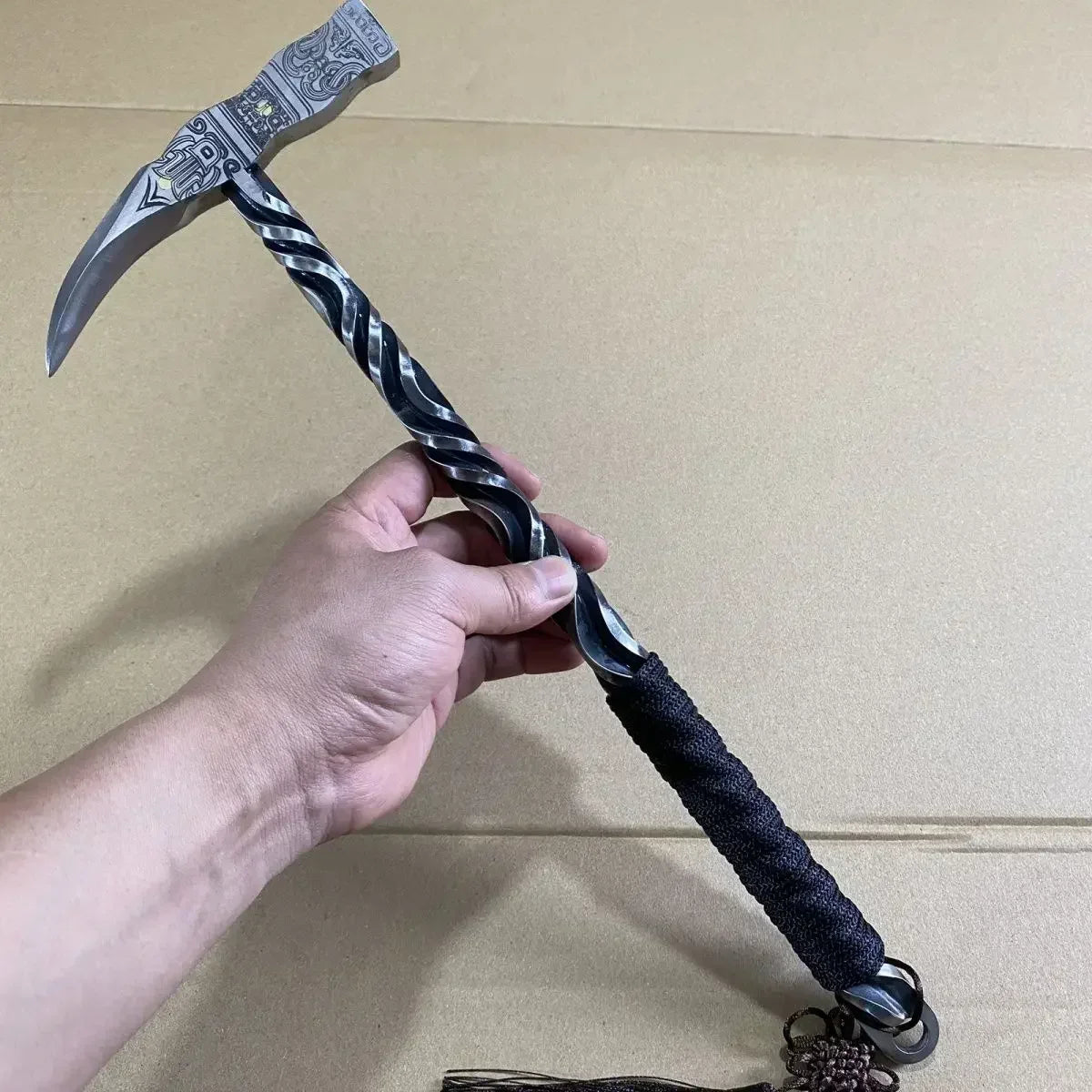 40cm Wild Boar Hammer Hand Forged Integrated Hammer Multifunctional Tool Camping Hand Hammer gardening tools and equipment