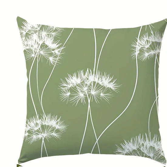 Mondrian green tone, forest style Double-sided Printed pillow cover Short plush Suitable living rooms sofas throw cushion cover