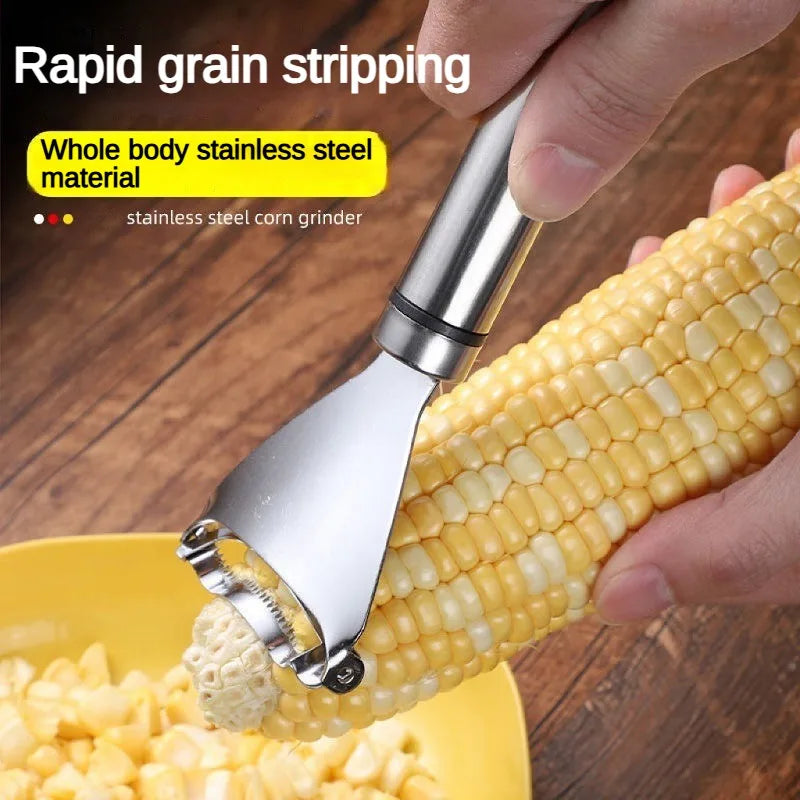 1/2High Quality Pieces Kitchen Corn Peeling Artifact Stainless Steel Corn Planer Household Cutting Corn Knife Manual