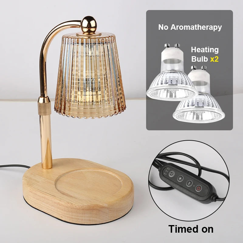 50WCandle Warmer Lamp with Timer Dimmable Candle Lamp Warmer Glass Candle Warmer Adjustable Candle Light Cozy Bedroom Home Decor