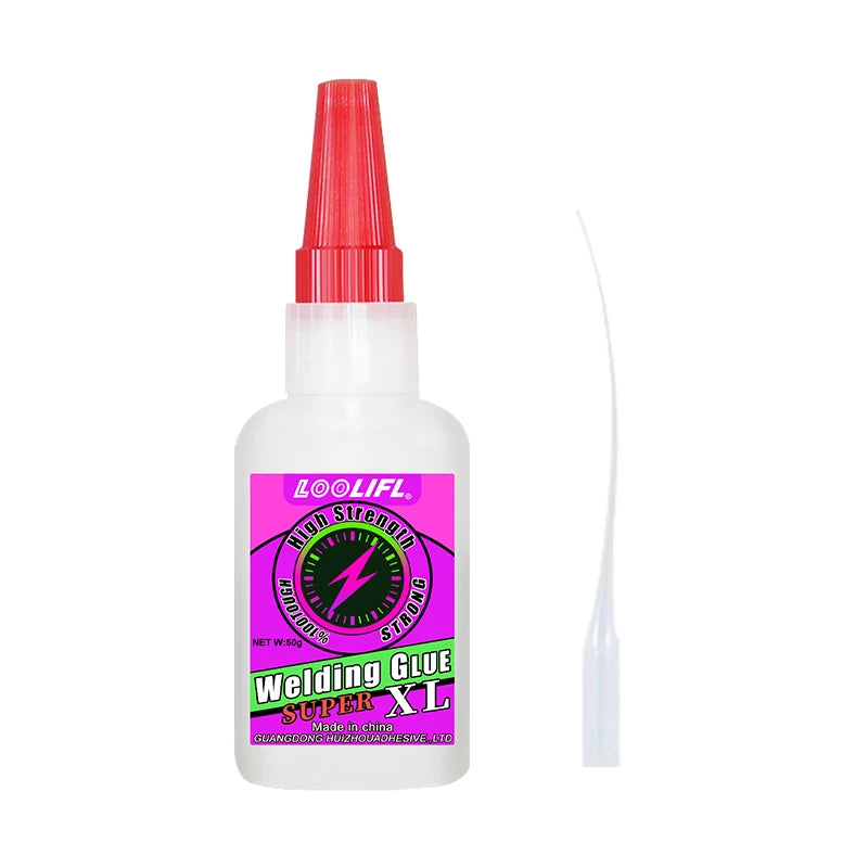 50g Super Instant Oil Glue Welding High Strength Strong Adhesive, Used for Plastic, Toy DIY Crafts, Ceramics, Leather, Metal