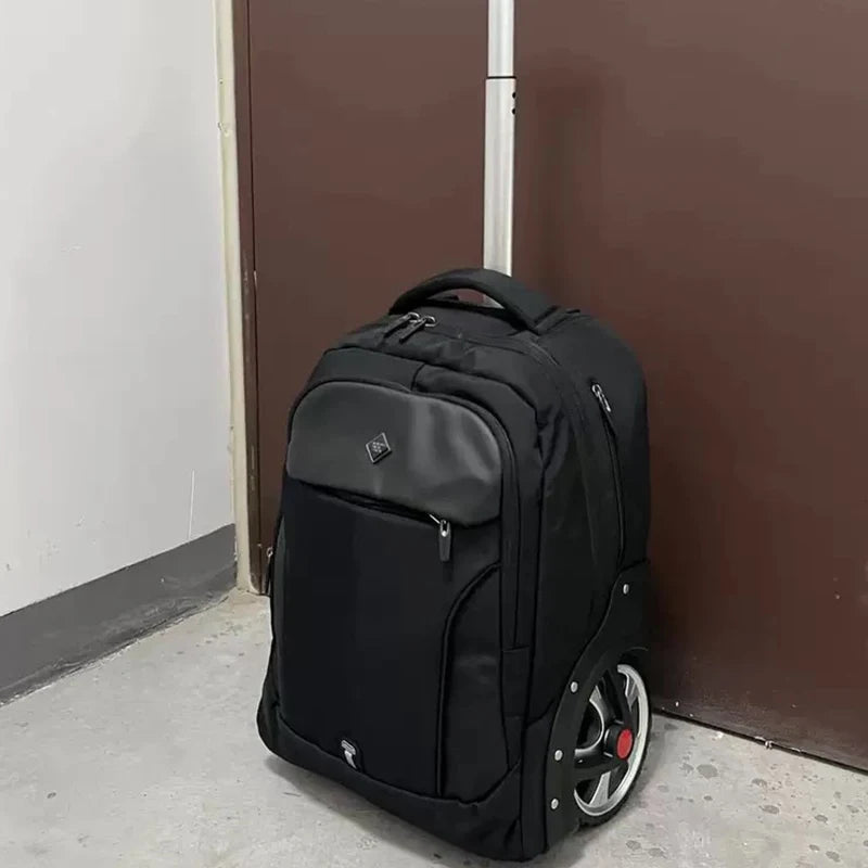 Latest upgrad brand trolley suitcase bag with big wheel trip shoulder bag new travel men/women carry on luggage boarding valise