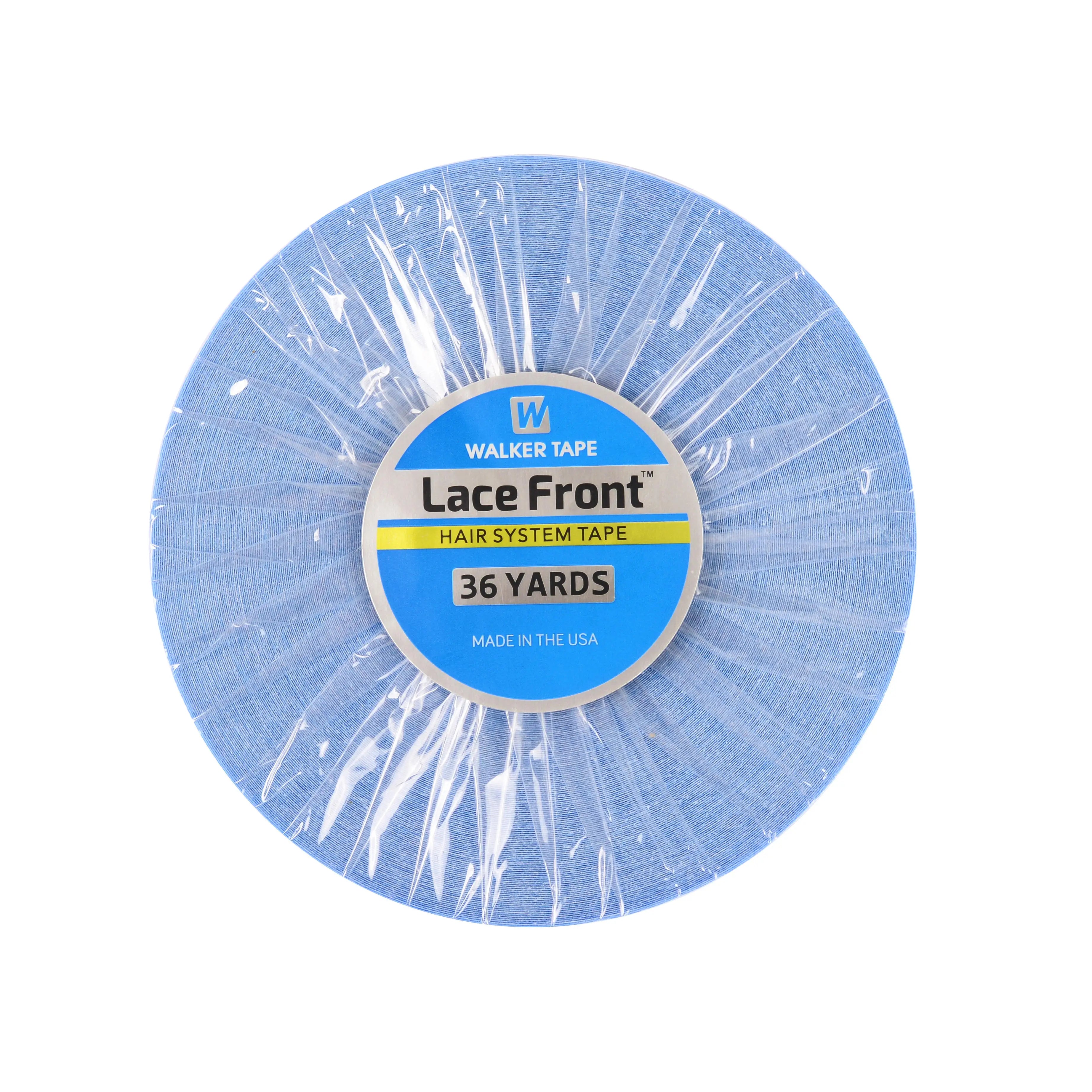 0.8cm 36yards Blue Wig Tape Lace Front Double Side Adhesive Hair System Tape Roll for Wig Toupee Hair Extensions