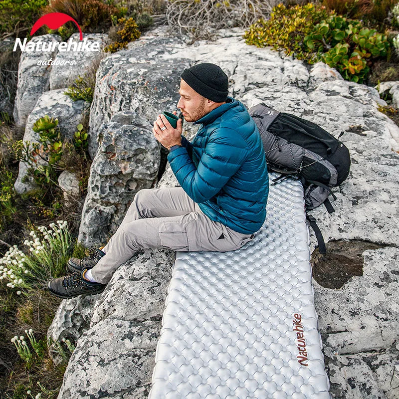 Naturehike Camping Mat 3.5/5.8/8.8 High R Value Ultralight Warm Inflatable Mattress Outdoor Portable Folding Inflatable Mats