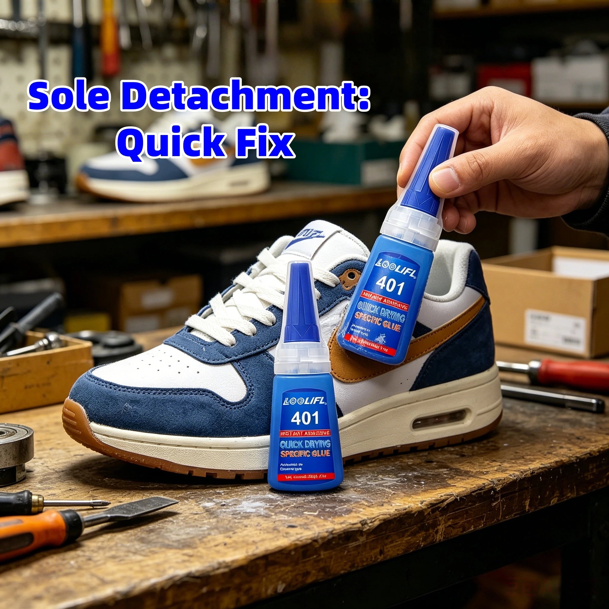 5 Bottles LOOLIFL 401 Quick Drying Clear Super Glue Instant Adhesive for Rhinestone Pearl Shoe Decor DIY Jewelry Fabric Ornament Handmade Craft Repair