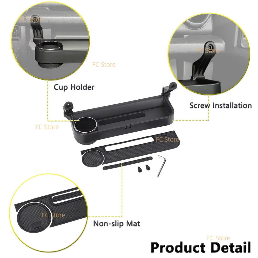 For Jimny JB64 JB74 2019-2024 Car Front Dashboard Center Console Storage Box Water Drink Cup Holder