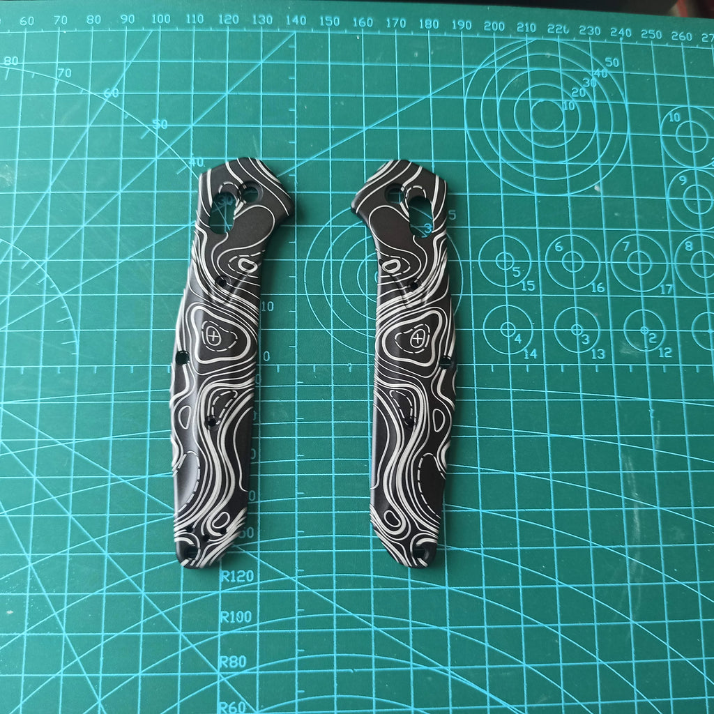 1 Pair Custom Made Aluminum Alloy Handle Scales For Benchmade 940 Osborne Knives