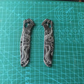 1 Pair Custom Made Aluminum Alloy Handle Scales For Benchmade 940 Osborne Knives