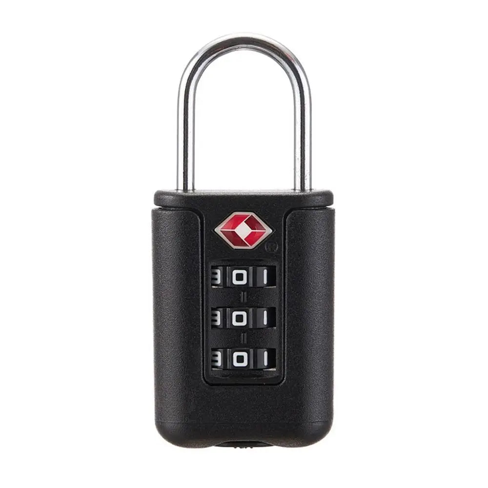 Portable Travel Security Tool Luggage Password Lock TSA Customs Code Lock 3 Digit Combination Lock Contrast Color Padlock