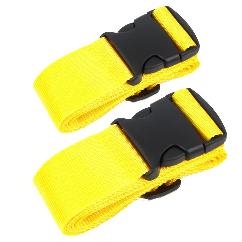 2 pieces nylon Luggage Strap Adjustable Travel Suitcase Buckle Strap Baggage Belt Travel Accessorises Suitcase Packing Seat Belt