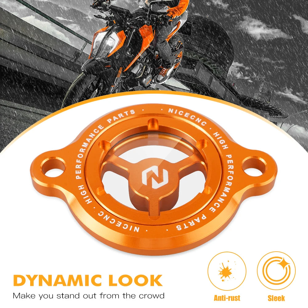 For KTM 390 Adventure 2020-2023 Oil Filter Cover Cap Duke 125 200 250 390 2016-2023 RC 125 200 390 2017-2023 250 Adventure 21-23