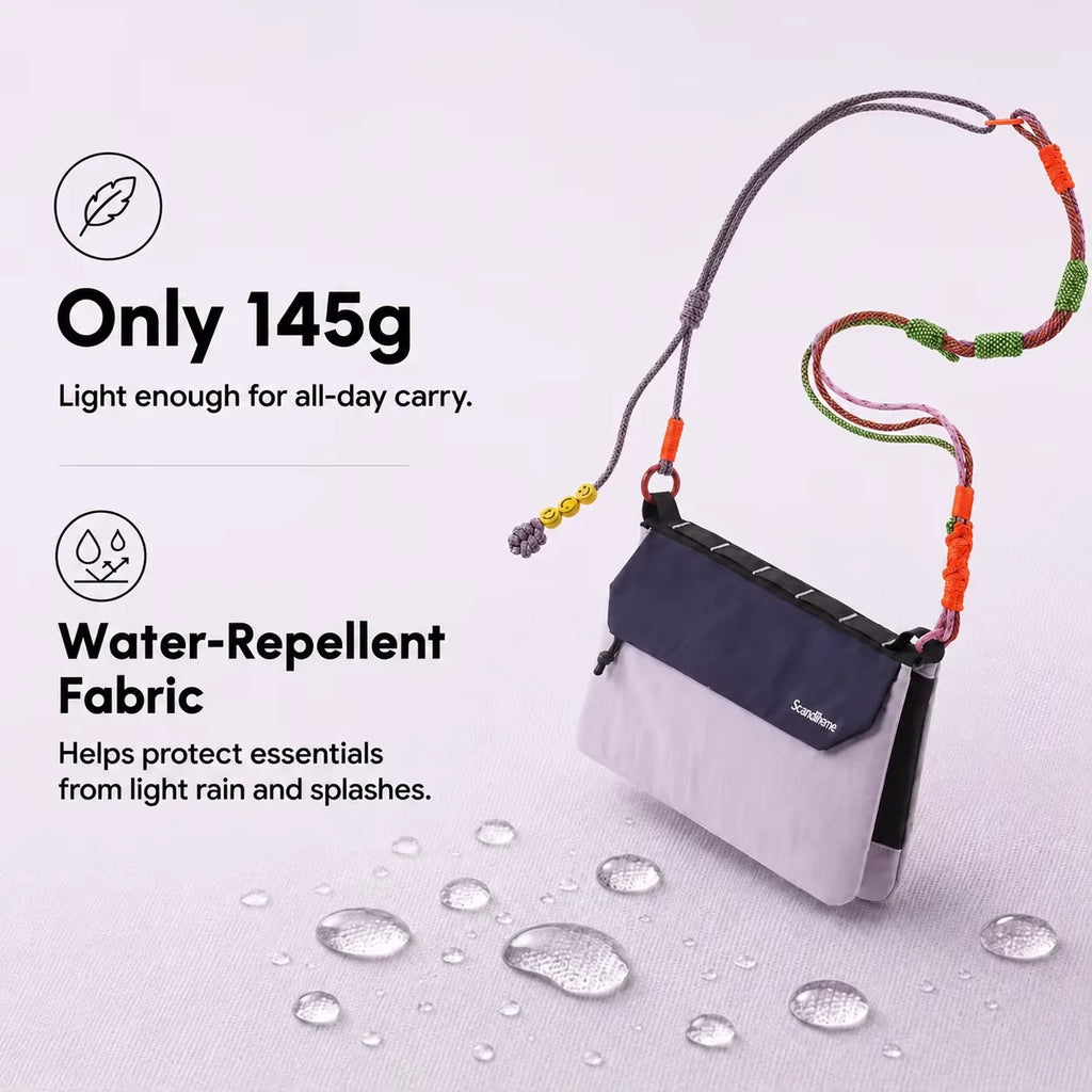 RFID Blocking Travel Crossbody Bag Ultralight Small Shoulder Phone Bag Waterproof Nylon Passport Wallet Organizer for Women