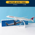 1:200 Scale A350-900 Delta/ETHIOPIAN/QATAR Airline Air With Base Plastic Assembly Aircraft Model Toy Collection Display Gifts