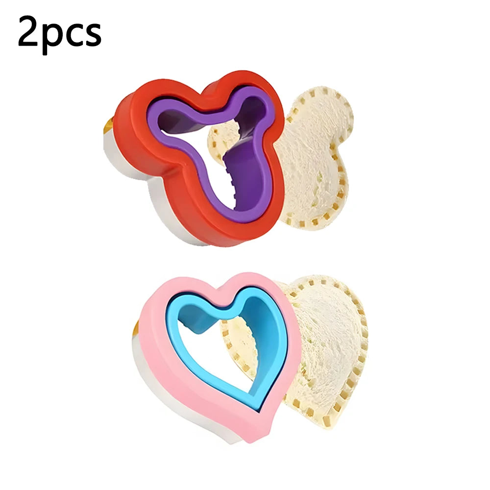 Cute Vegetable Fruit Food Cutter Shapes Set for Kids Lunch Bento Box Decorating Cookie Stamps with Fruit Forks,Food Picks
