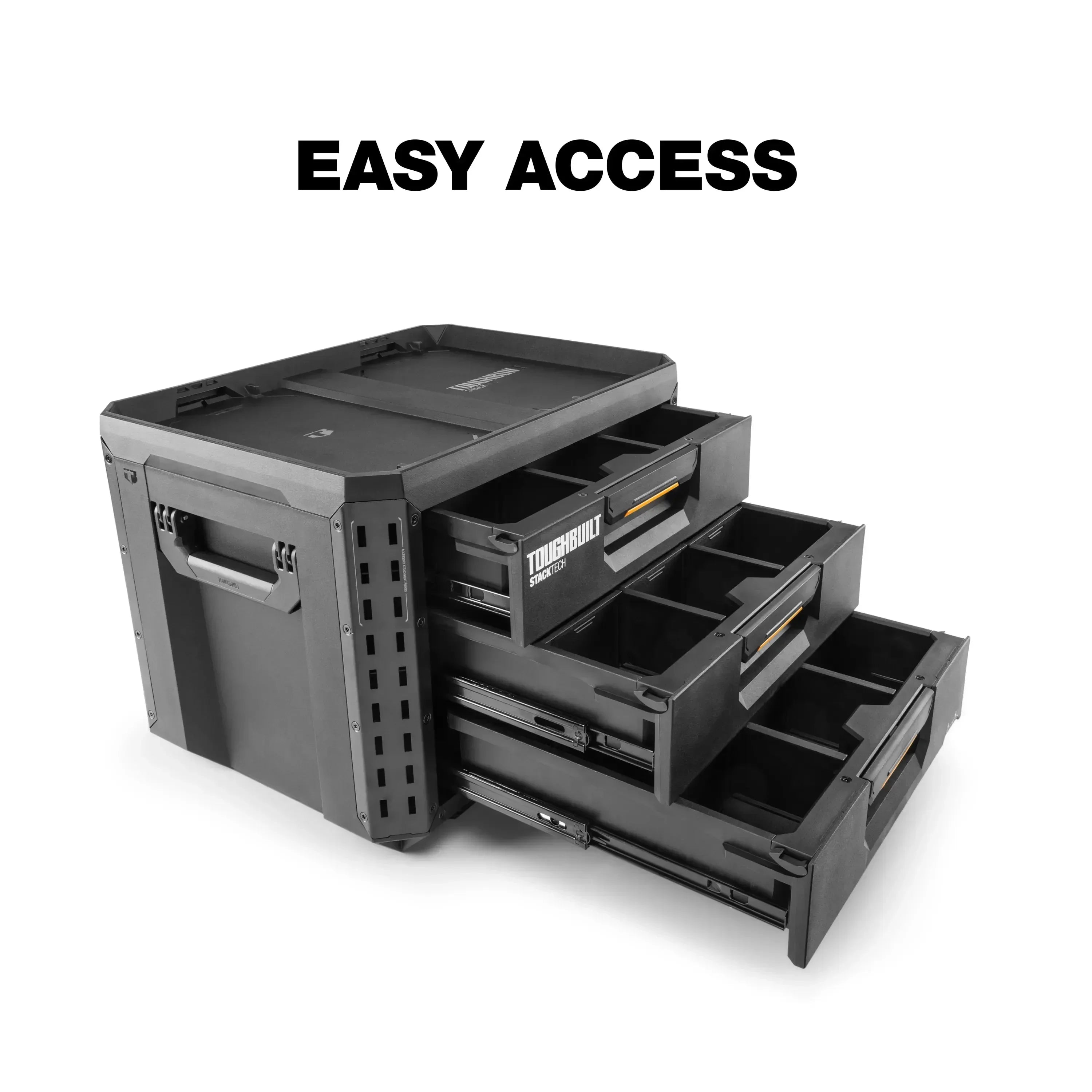 TOUGHBUILT  STACKTECH Drawer Black Tool Box Industrial Punk Box Organizer Parts Box Power Tool Accessories