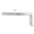 30CM 50CM 30×15CM Aluminum Alloy Square Ruler Stainless Steel L-Shaped Ruler 90 Degree Angle Gauges Woodworking Measuring Tools