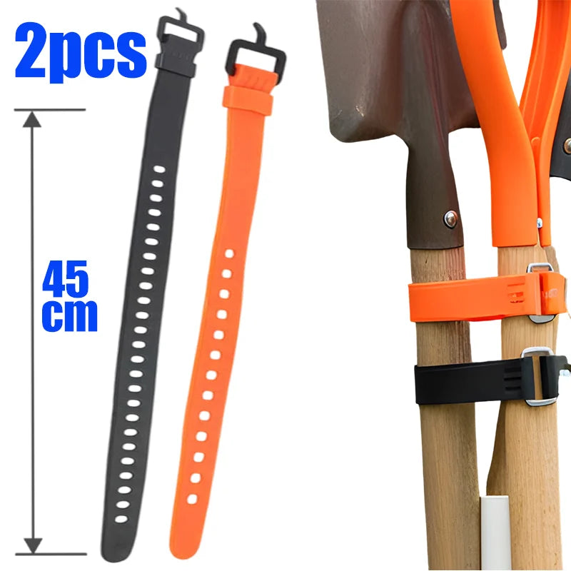 Silicone Reusable Straps Adjustable Cable Ties for Organization  luggage or cargo Outdoor Gear 30/45cm Releasable Fastener Tools