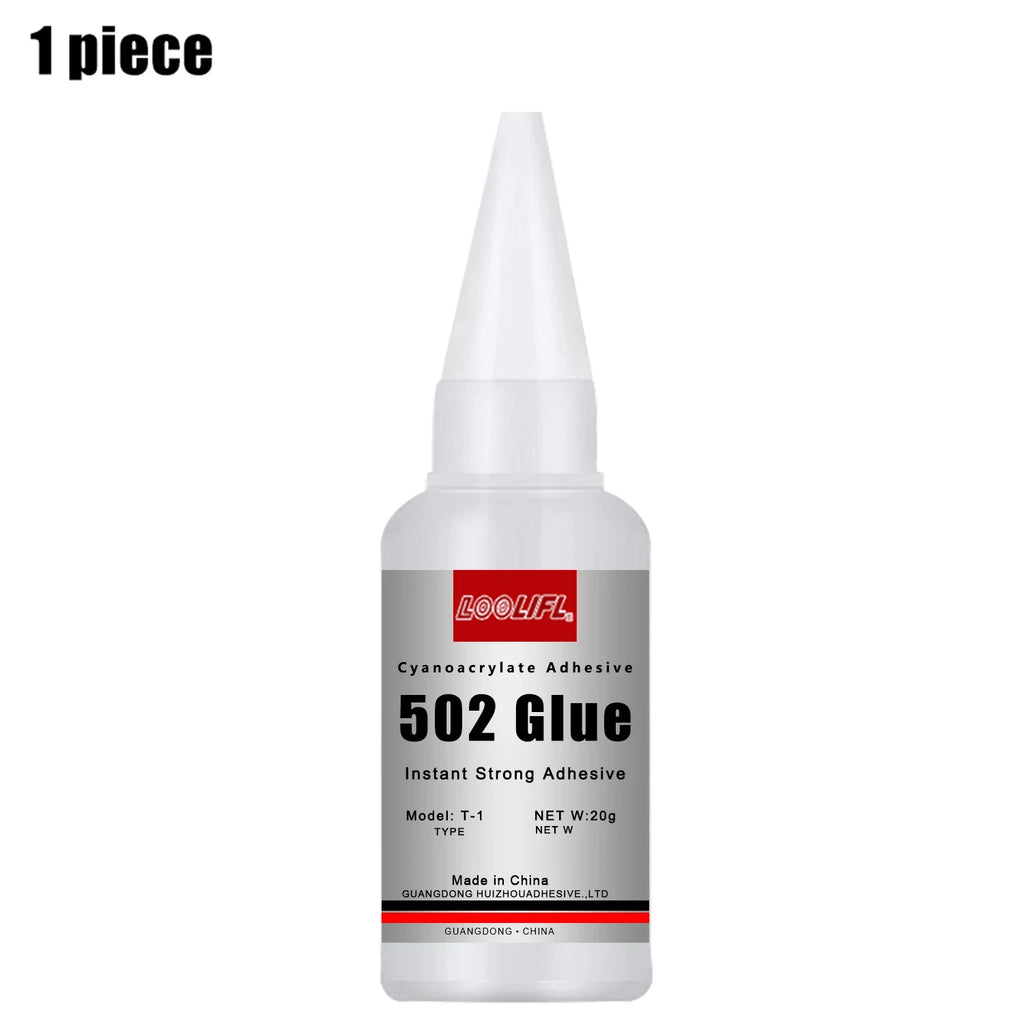 LOOLIFL-1-5pcs 502 Super Glue Instant Quick-drying Cyanoacrylate Adhesive Leather Rubber Wood Metal Strong Bond Liquid Glue Tool