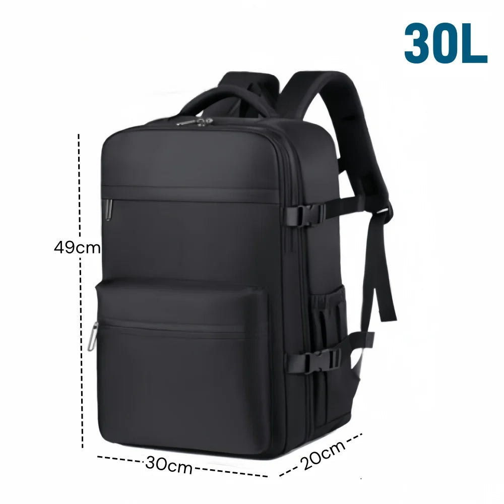 Large Capacity Vacuum Compression Backpack，30L Lightweight  Travel Backpack Water Resistant Laptop Bag for Outdoor Hiking