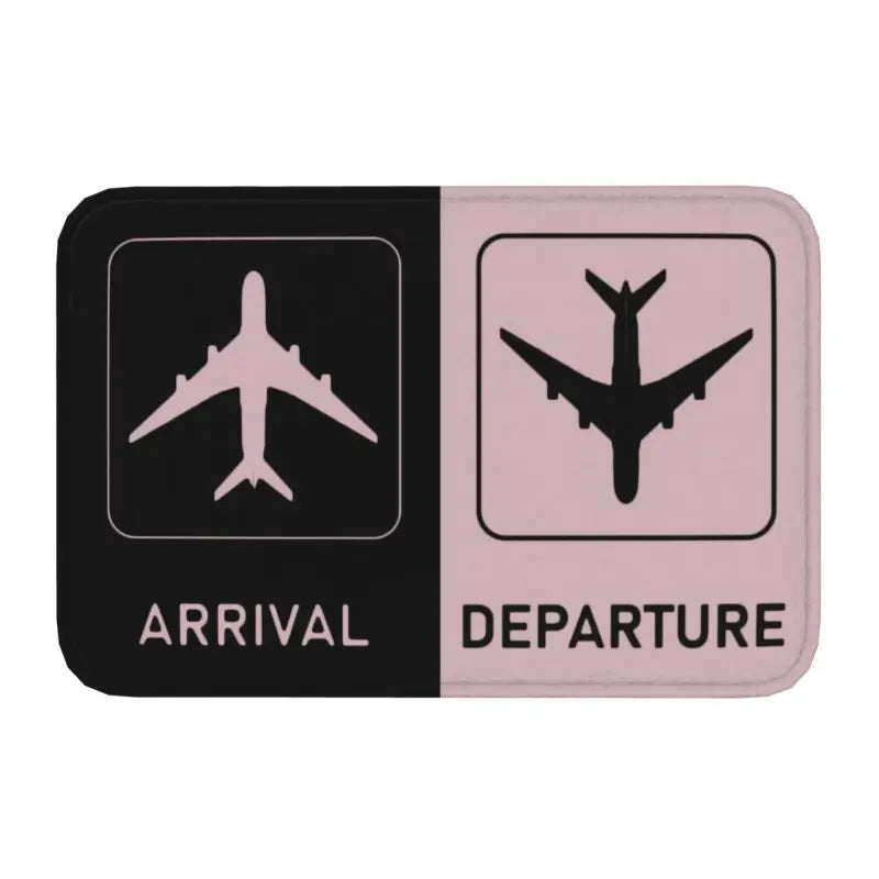 Pilot Captain Stripes Front Door Mat Anti-Slip Outdoor Quick Dry Aviation Airplane Doormat Floor Bath Entrance Rug Carpet