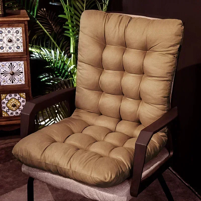 Solid Cushion Soft Comfortable Reclining Chair Cushion Outdoor Garden Chair Cushions High-Backed Chair Pads Lounger Cushion