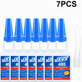 10 Pieces Jxvx 495 Instant Adhesive Super Glue 20g Quick Drying Transparent Multipurpose Metal Plastic Rubber DIY